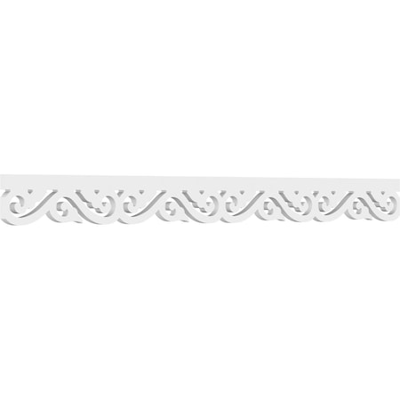 Ekena Millwork Parker Architectural Grade PVC Running Trim, 4"H x 5/8"P x 48"L RUNP04X0625X48PRK